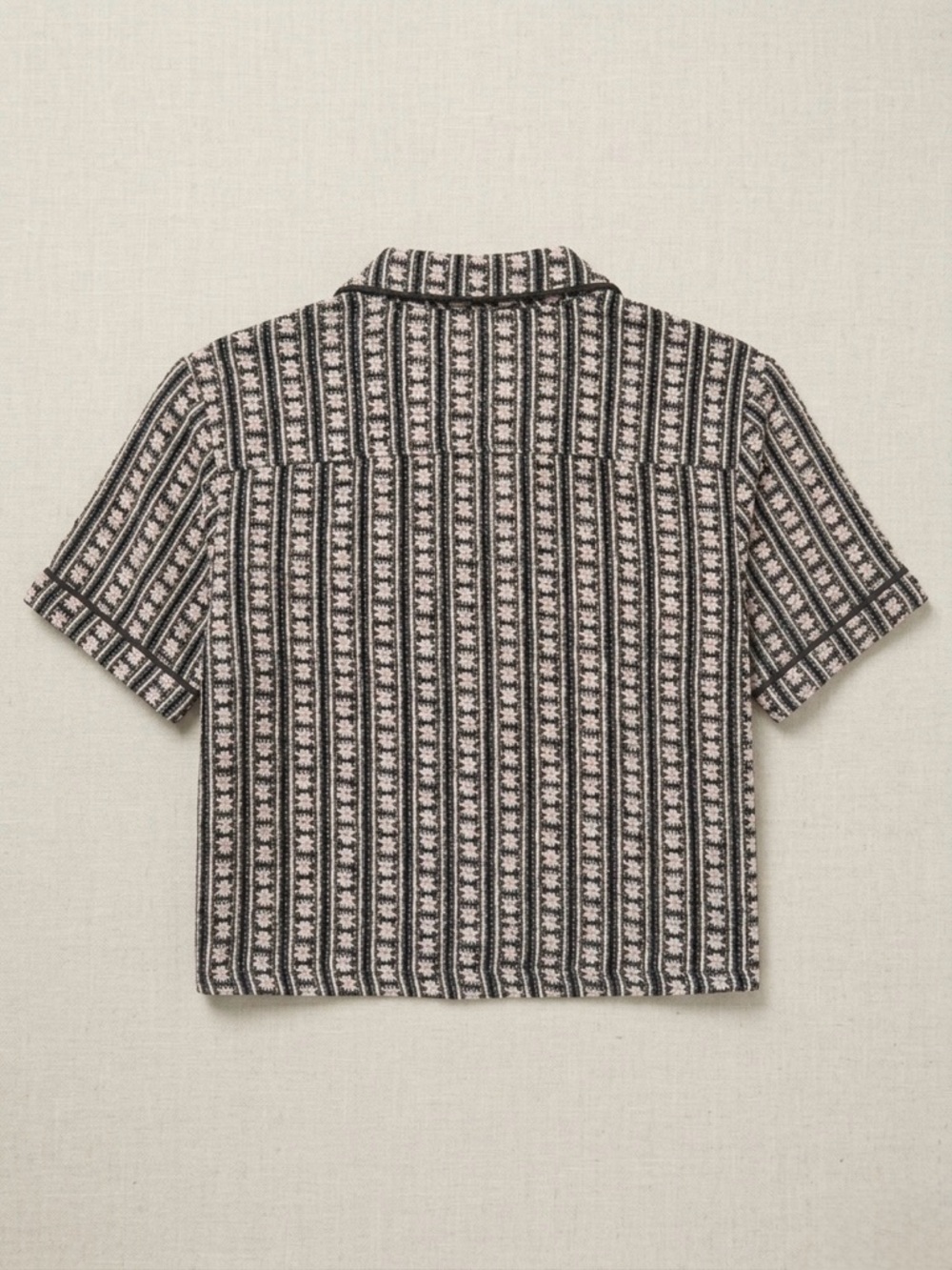 O'Neill Black and White Striped Button Down Shirt - Picture 2 of 3